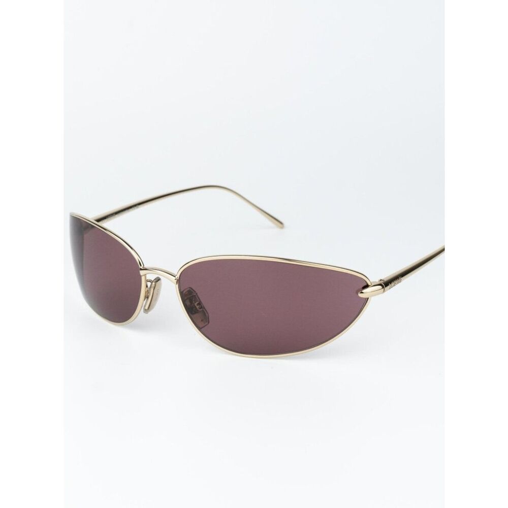 Loewe Men Sunglasses Gold Purple Wraparound LW40164U 32U NEW AUTHENTIC